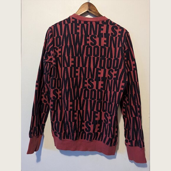 Vivienne Westwood V-Neck Sweater in Red and Black - Picture 4 of 7